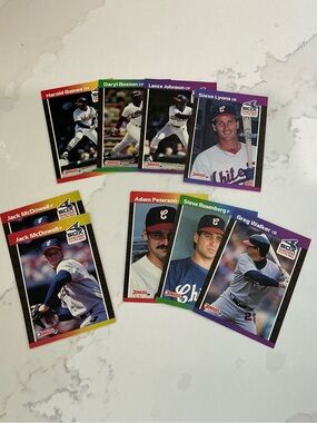 Baseball Trading Cards, 89 Donruss, Chicago White Sox Lot of 9